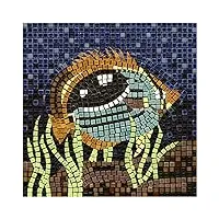 alea mosaic créez une Œuvre d'art avec notre kit mosaique loisir creatif adulte, carré de 20cm poisson