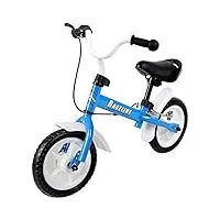 spielwerk draisienne enfant bleu réglable en hauteur guidon 2-5 ans 10 pouces vélo d'apprentissage vélo sans pédales jouet plein air
