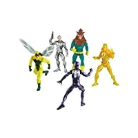 marvel legends series, pack de 5 figurines articulées spider-man de collection de 15 cm, 14 accessoires, pour enfants, dès 4 ans exclusivité sur amazon