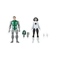 marvel hasbro legends series, figurines de collection de 15 cm captain vs. doctor doom, avengers 60e anniversaire