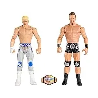 mattel wwe action figure battle pack 2 pack avec mattel wwe championship title championship showdown the american nightmare cody rhodes vs austin theory