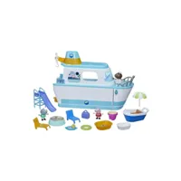 peppa pig, le bateau de croisiere de peppa, coffret de jeu avec 17 pieces, jouets préscolaires, des 3 ans has5010996160379